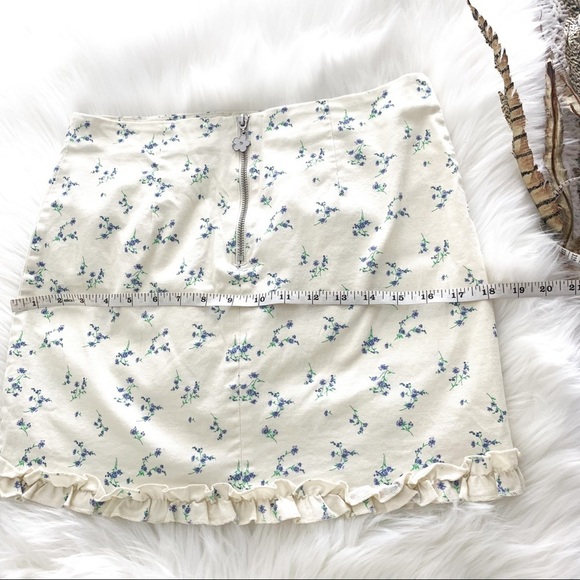 URBAN OUTFITTERS ASHTON RUFFLE MINI DRESS SIZE Large - Picture 6 of 10